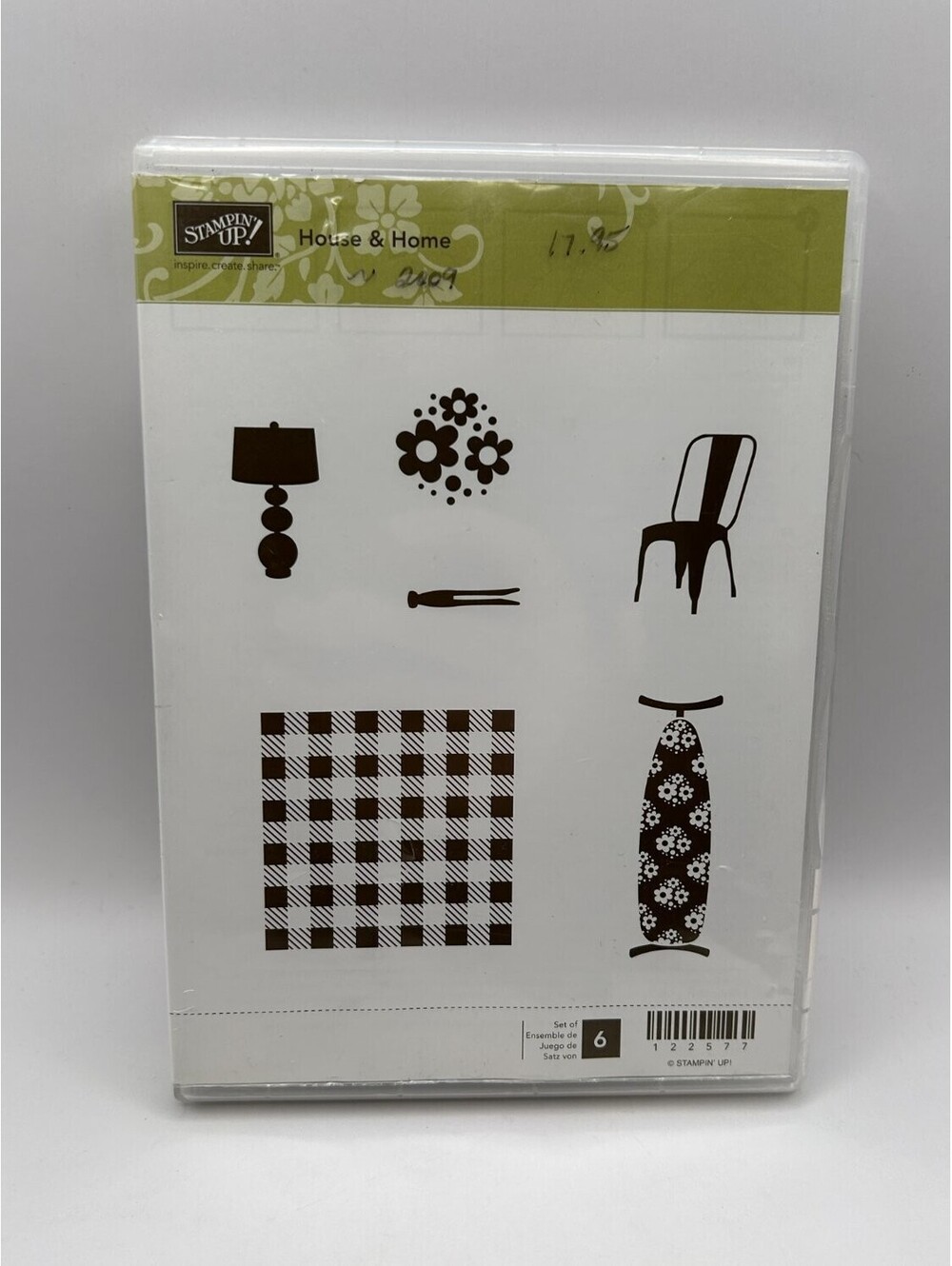 Stampin' Up! House & Home Cling Rubber Stamp Set Household Items 4pc MPN 122577